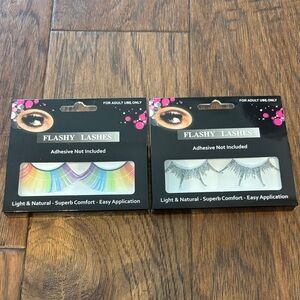 Flashy Lashes Set - Rainbow and Silver